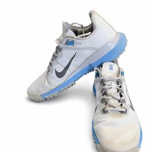 Nike Tiger Woods DR5752-001 White Blue Golf Shoes Men's Size 10.5 Rare Color